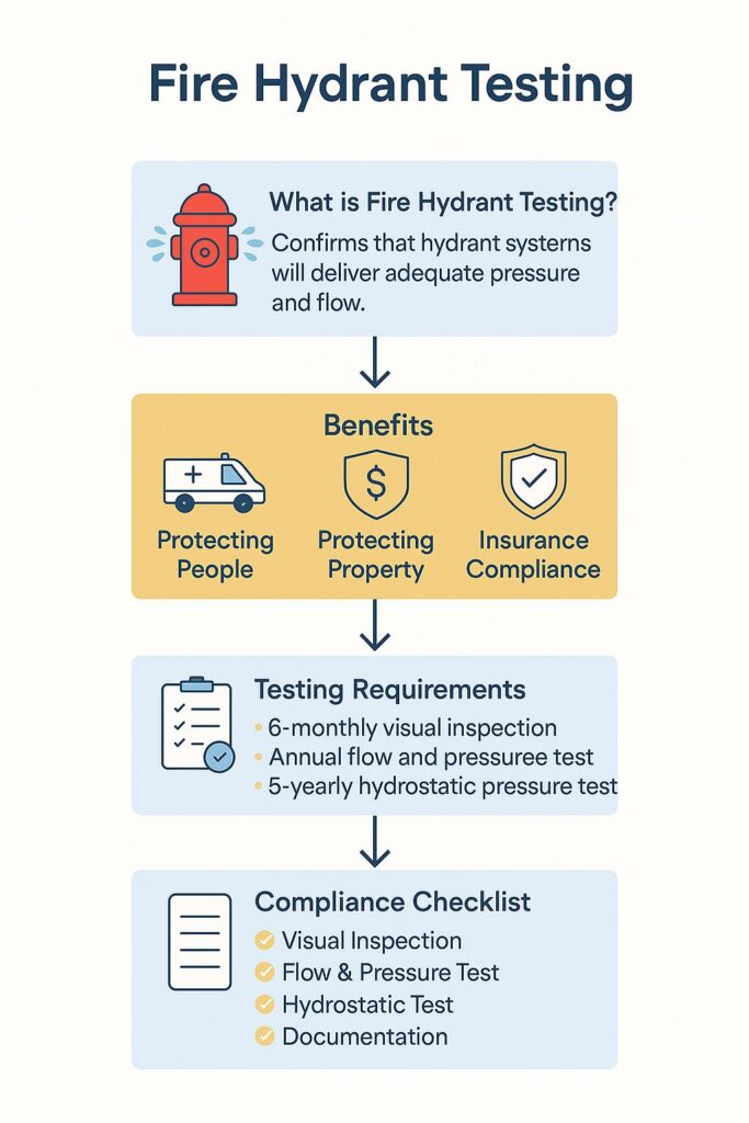 Fire Hydrant Testing Process Infographic